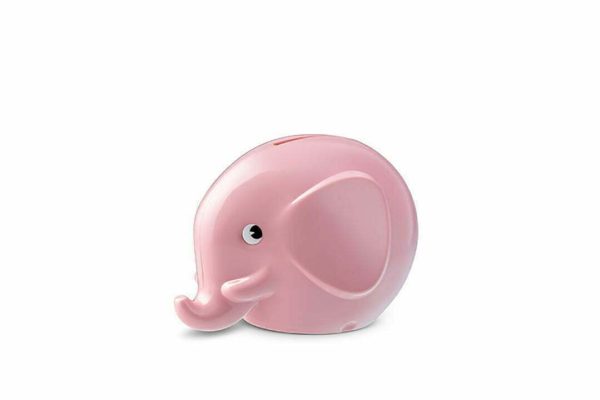 Pastel pink Medi Elephant moneybox